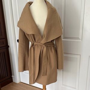 Tahari Women’s Camel Colored Wool Blend Coat